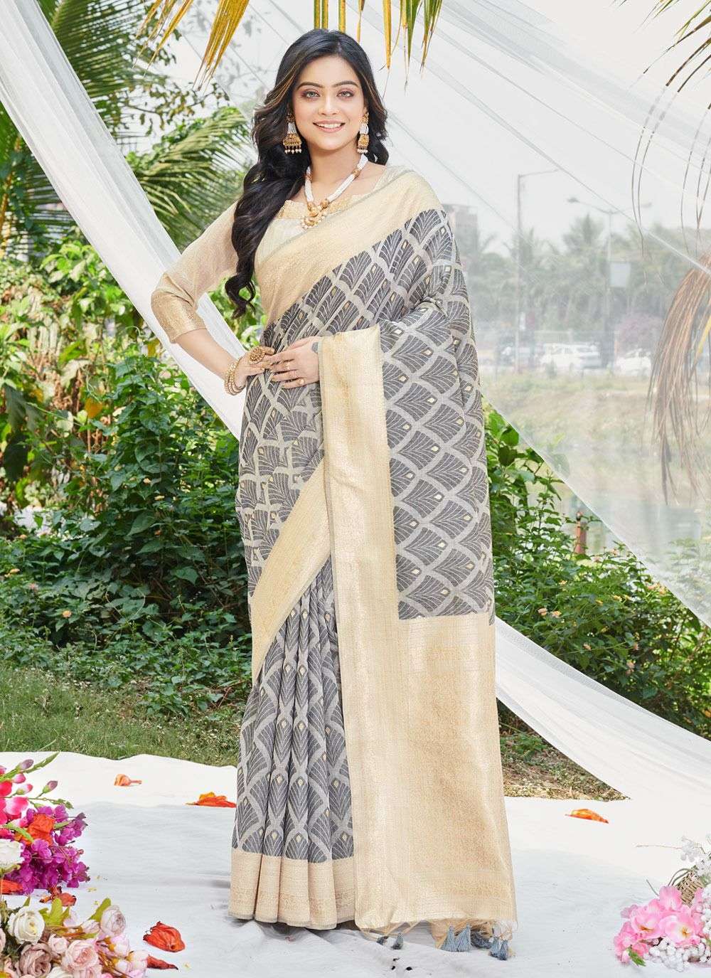 sangam prints bunawat ahana cotton innovative look saree catalog