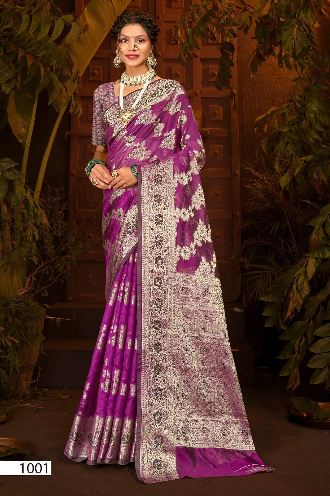saroj haar shringar vol 6 organza silk heavy look saree catalog