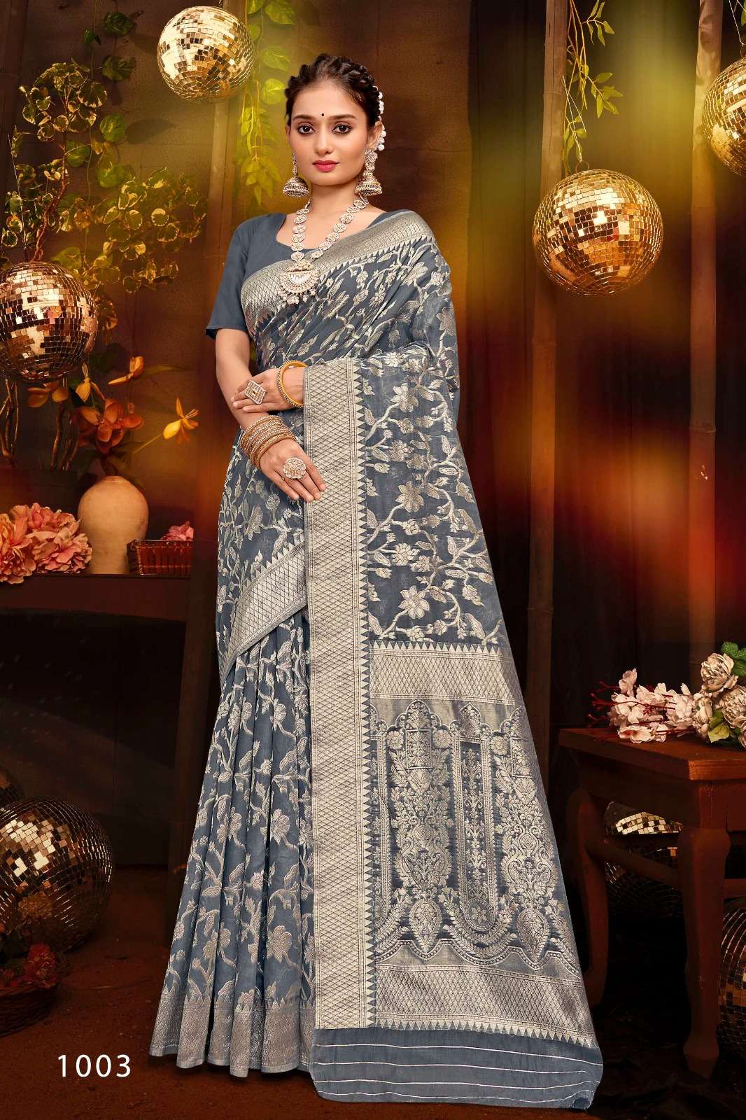 saroj saree  Karishma Cotton 1 soft cotton catchy look saree catalog