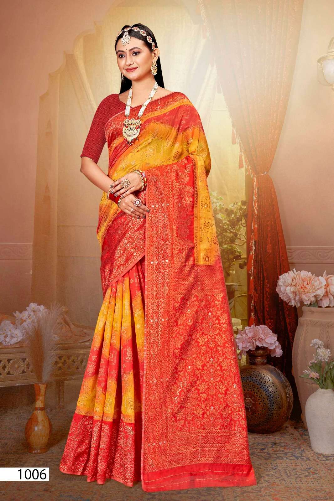 saroj saree samyukta 3 soft cotton decent look saree catalog