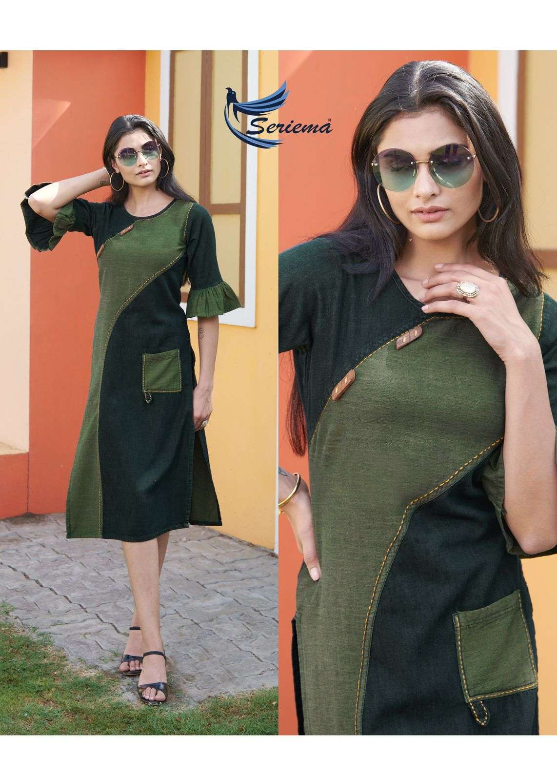 seriema kumb capture 6 cotton innovative look kurti catalog