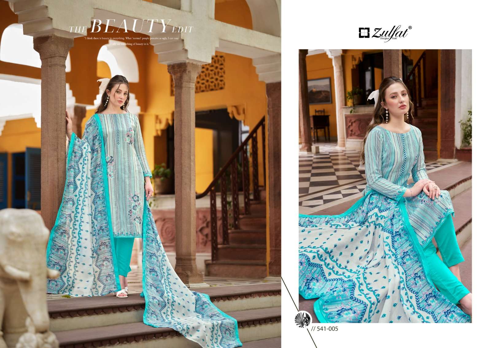 zulfat designer suits maryam vol 3 cotton regal look salwar suit catalog