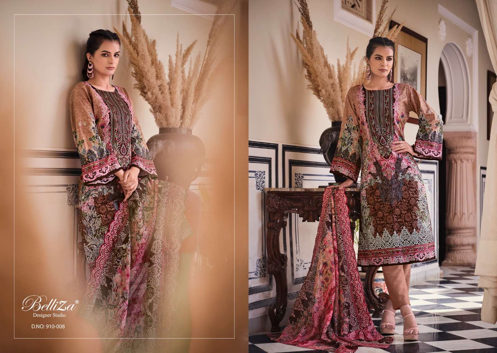 belliza designer studio guzarish vol 7 cotton beautiful print salwar suit catalog