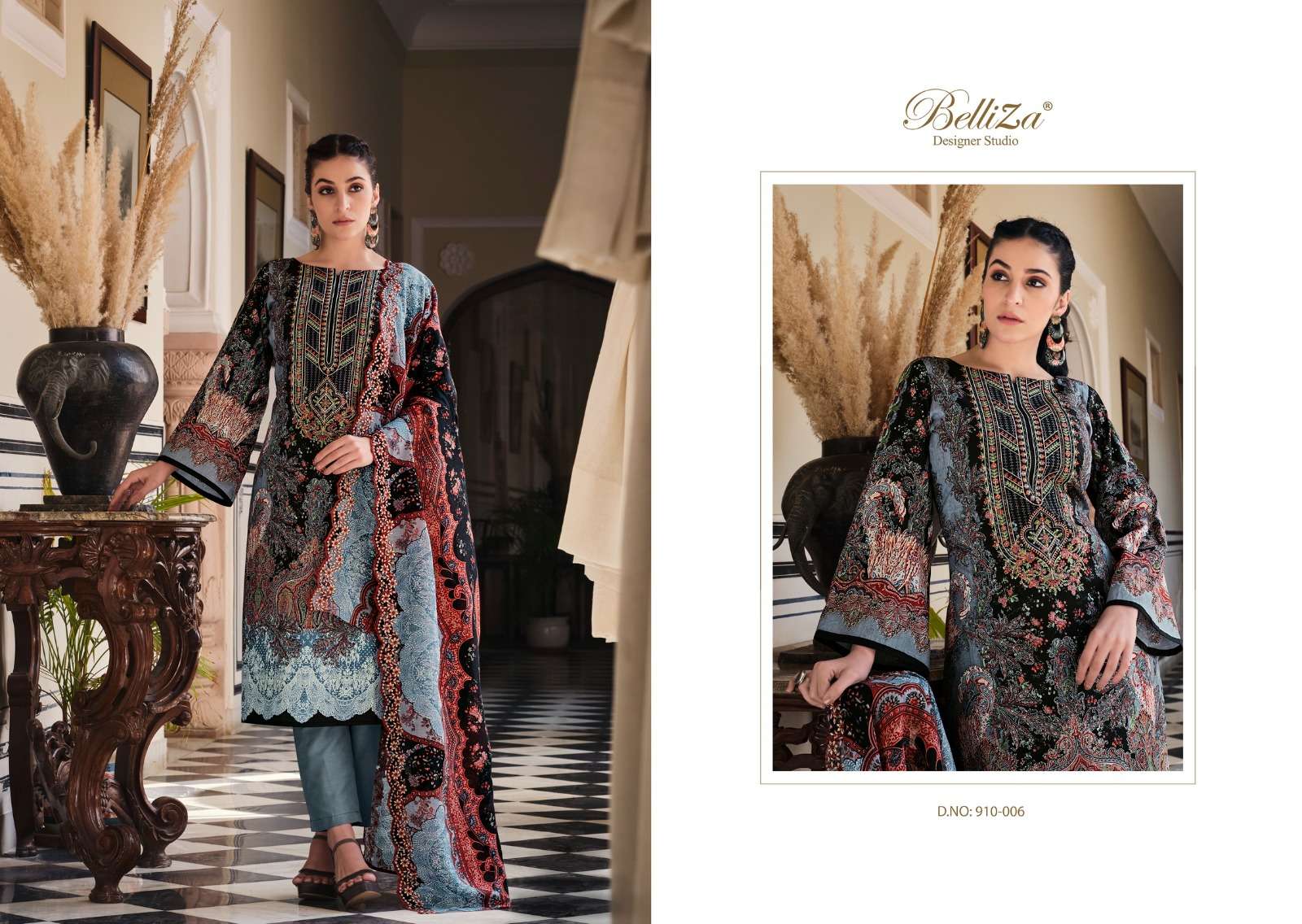 belliza designer studio guzarish vol 7 cotton beautiful print salwar suit catalog