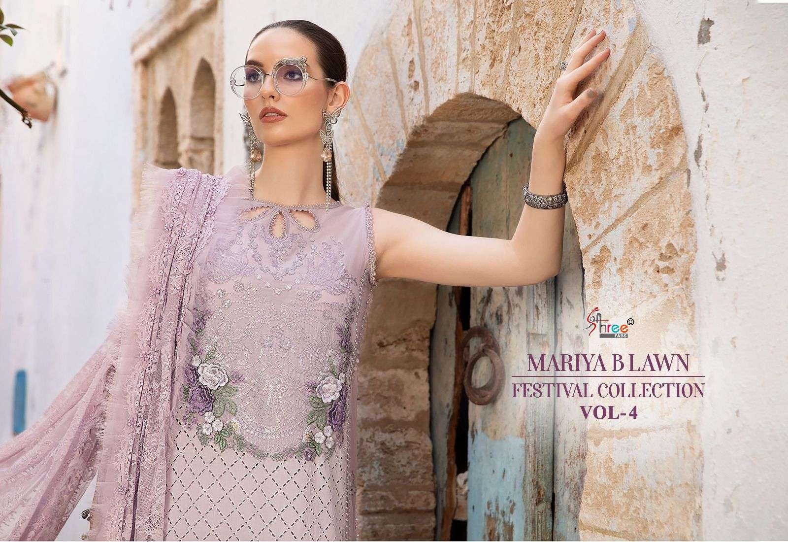 shree fabs mariya b lawn festival collection vol 4 lawn cotton attractive look siffon dupatta  salwar suit catalog
